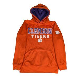 Clemson Tigers Orange Hoodie Sweatshirt by Colosseum -‎ Small